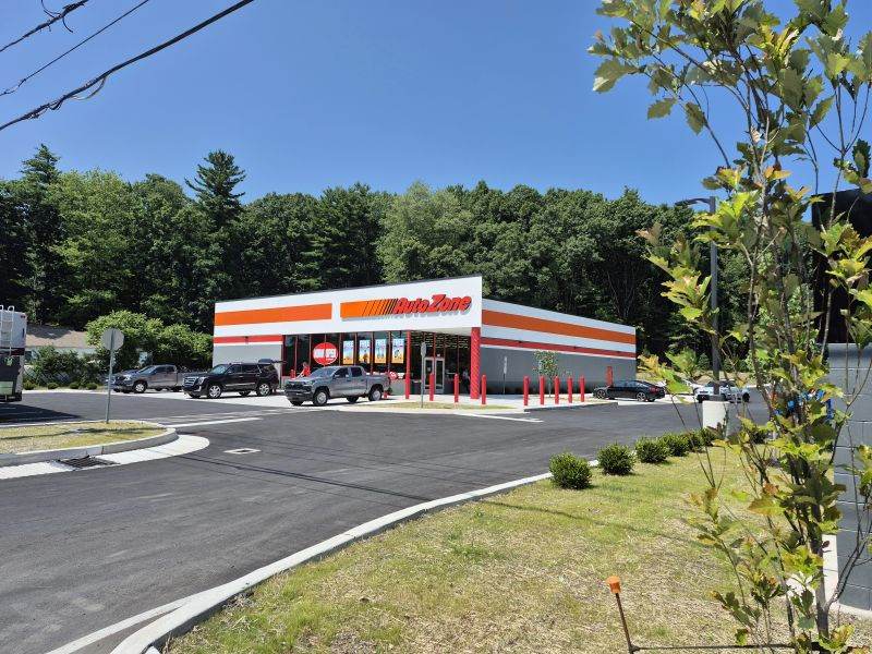 Completed AutoZone retail building, Stroudsburg