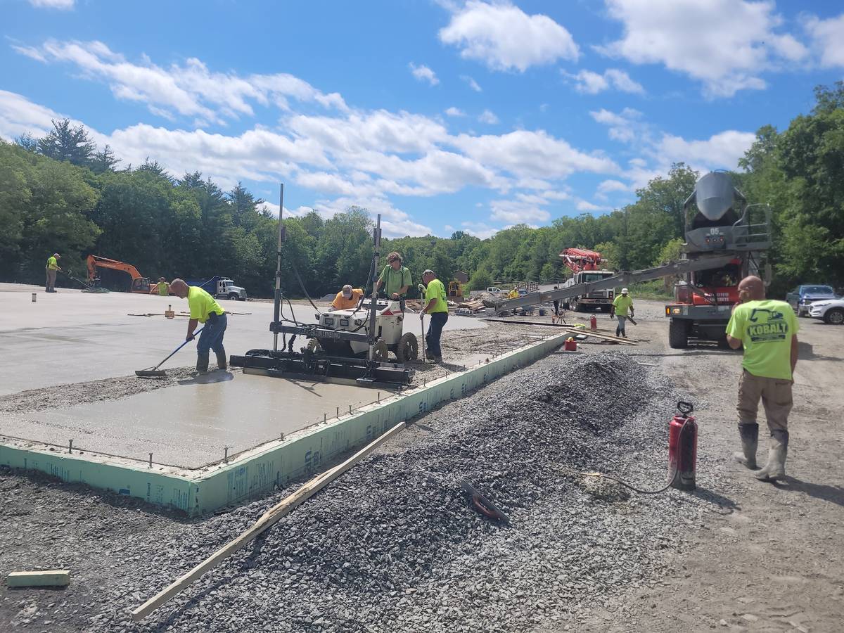 Concrete work at Bushkill Outreach