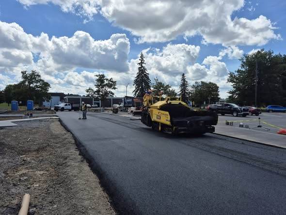 Asphalt delivery at Hazleton Area School District