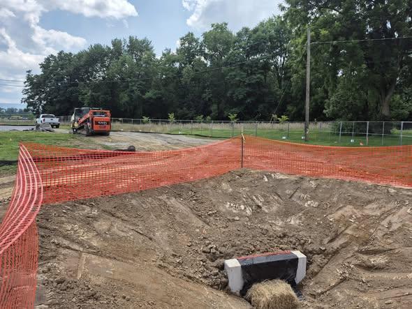 Erosion control and stormwater work at Luzerne County Flood Authority